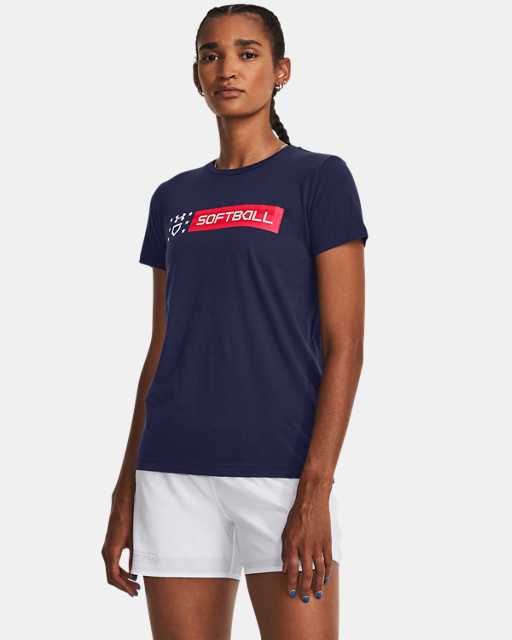 Women's UA Freedom Softball Wordmark Short Sleeve